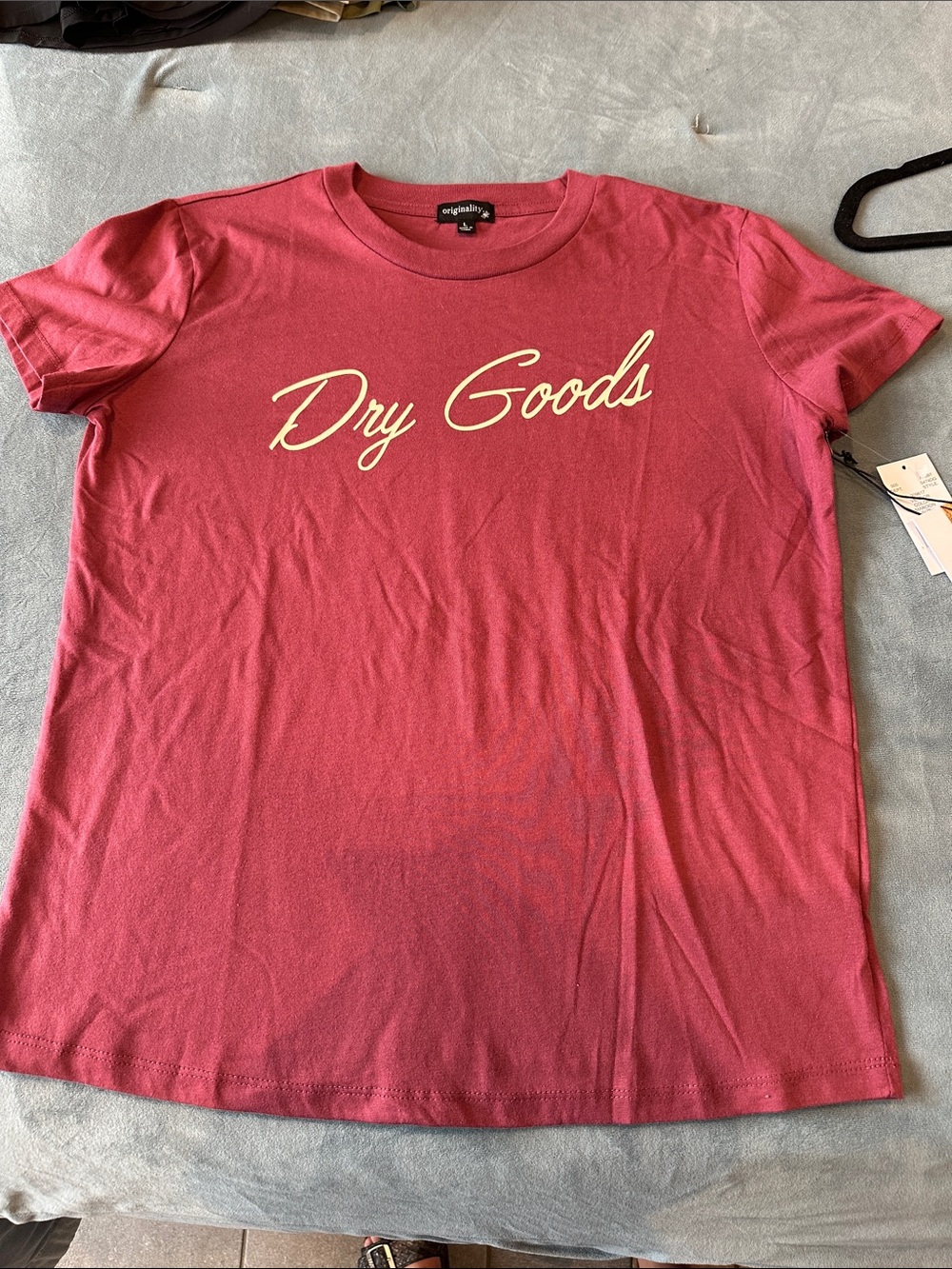 Dry Goods Crewneck Logo Tee - Rose